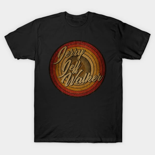 arjunthemaniac,circle vintage retro faded Jerry Jeff Walker T-Shirt by arjunthemaniac